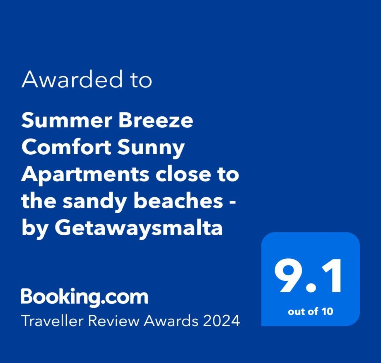 Summer Breeze Comfort Sunny Apartments Close To The Sandy Beaches - By Getawaysmalta المليحة المظهر الخارجي الصورة